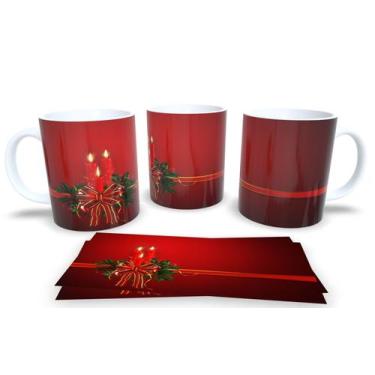 Imagem de Canecas de Porcelana Personalizadas Natal 2 - Estampa Sublimada, Mod.2