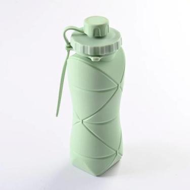 Imagem de Garrafa Dobrável 600Ml Compacta E Leve Perfeita Para Escola - Desert