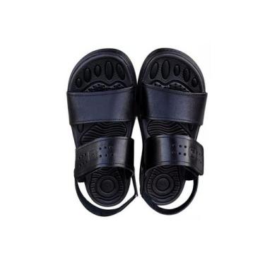 Imagem de Sandália em Couro Masculina Pegada Anilina Amortech - Preto, Preto, 40