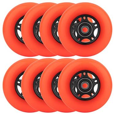 Imagem de WHEELCOME Rodas de skate em linha, lâminas externas e internas, rodas de skate 85a Rodas de hóquei com rolamentos ABEC-9 para reparo de bagagem de scooter, 64 mm, 70 mm, 72 mm, 76 mm, 80 mm de