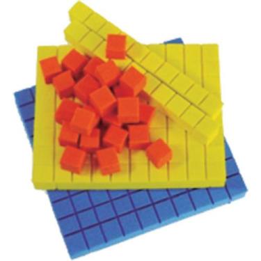 Imagem de Material Dourado Educativo EVA 10MM 12X12CM - Evamax