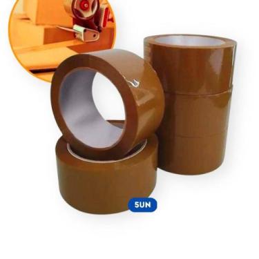 Imagem de Fita Adesiva Durex Marrom Resistente Talge - 48mm x 100m 48x100 - pct 