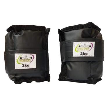 Imagem de Caneleira / Tornozeleira 2 KG - Exercise Sports, Preto
