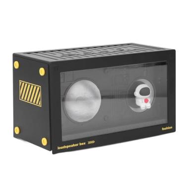 Imagem de Alto-falante BT Sem Fio, Alto-falante BT de Mesa Com Luz Noturna Planet Decor, Som Surround HiFi, Suporte para Modos AUX de Cartão de Memória Pequeno, Alto-falante BT Portátil