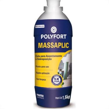 Imagem de Cola Azulejo Pastilha Massaplic Polyfort 1,5Kg Pulvitec Fa022