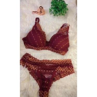 Imagem de Conjunto de lingerie floral tamanho unico - gb modas