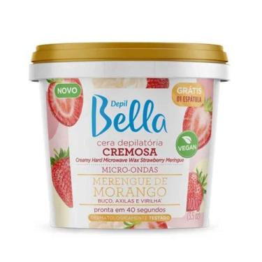 Imagem de Cera Depilatória Cremosa para Micro-ondas Merengue de Morango 100g - D