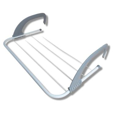 Imagem de Varal Portátil para Portas e Janelas - Prático, Compacto e Ideal para Apartamentos