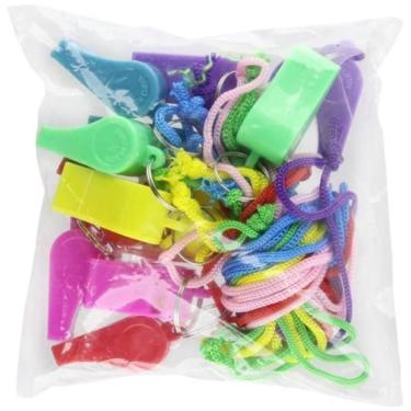 Imagem de Colares Neon Whistle Rhode Island Novelty 2 cm 12 unidades