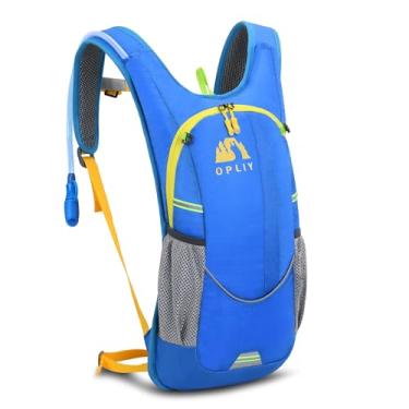 Imagem de Mochila de hidratação OPLIY, mochila de hidratação com 2 L de hidratação, leve, para corrida, água, mochila para mulheres, homens, crianças, Azul