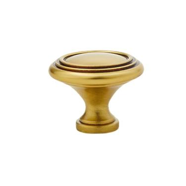 Imagem de Puxadores de móveis de latão com furo único, porta de guarda-roupa redonda, gaveta sólida para armário de cozinha dourado, CD, 2253,35 MPOV