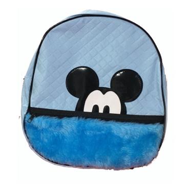 Imagem de Mochila De Orelhinha Olhos Do Mickey Mouse Veludo Juvenil para Escola, Faculdade ou trabalho