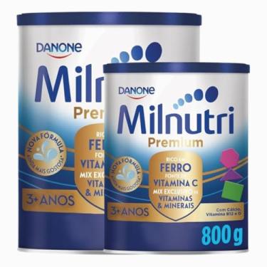 Imagem de 2 LATAS- Composto Lácteo em pó MILNUTRI Premium- 800gr