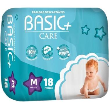 Imagem de Fralda Descartável Basic+ Care M - 18 unidades