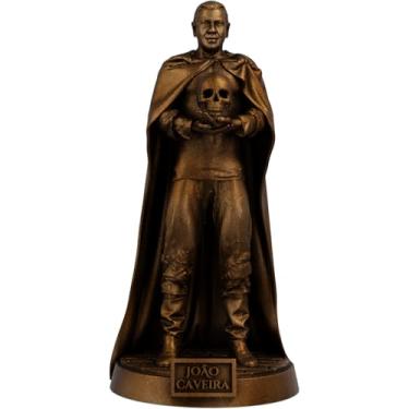 Imagem de Estátua Exu João Caveira Imagem Umbanda Candomblé (Cor Cobre Antigo)