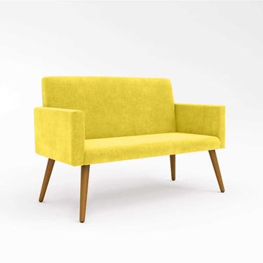 Imagem de Sofá Namoradeira 2 Lugares amarelo