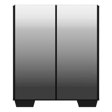 Imagem de Aparador Com Espelho Multimóveis Cantinho Do Café Com 2 Portas Preto