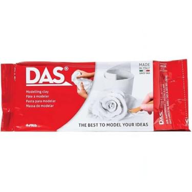 Imagem de Massa Cerâmica Fria Branca 1Kg Massa Biscuit Escultura Arte Seca Ao Ar