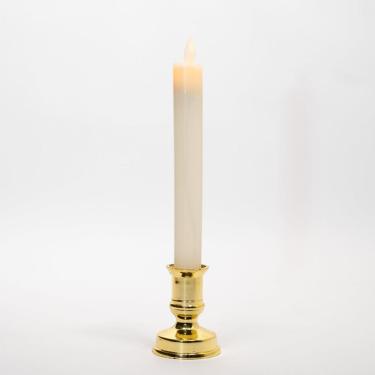 Imagem de Castiçal Com Vela Elétrica 2 Peças Decoração Natalina 25cm