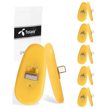 Imagem de Tolaxy 5 pares de peças de nariz de silicone macio amarelo atualizado para óculos de sol Ray-Ban RB3604 RB3534 RB3523 RB3536 RB3549 RB3584 RB3526 RB3538 RB3558 RB3660 RB3530, protetores de nariz