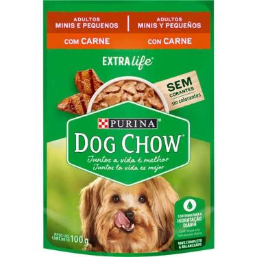 Imagem de Dog Chow Sache Ad. Mini/Peq. Carne/Arroz 100g