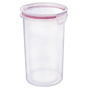 Imagem de Porta mantimentos Hermético Redondo Trava Mais 1,8 litros vermelho Plasutil ref.14340