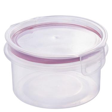 Imagem de Porta mantimentos Hermético Redondo Trava Mais 560ml vermelho Plasutil ref.14338