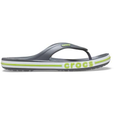 Imagem de Crocs Chinelo Bayaband Unissex, Ponche de limão cinza ardósia, 10 UK Men/ 11 UK Women