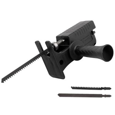 Imagem de Yakamoz Conjunto de adaptadores de furadeira elétrica para serra alternativa – Ferramenta modificada de serra elétrica portátil incluída 3 lâminas de serras, cabo ergonômico, acessório de cabeça de