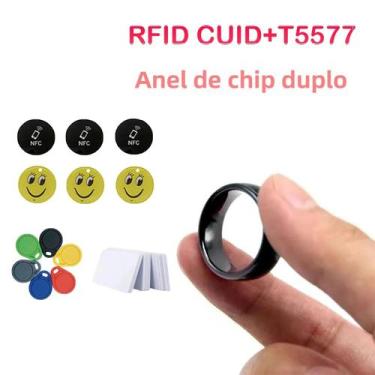 Imagem de Etiqueta De Chave Regravável NFC Antimagnética Com Chip Duplo Intelige