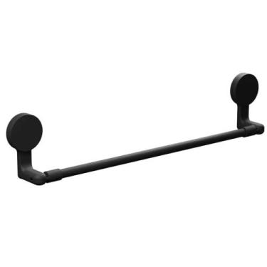 Imagem de Porta Toalha 58,5x5,4x11,8cm com Adesivo Preto Fosco - AD4/PT*PR-FOS -