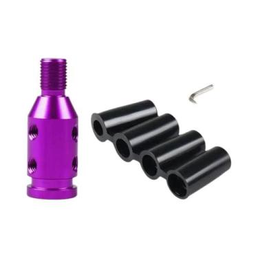 Imagem de Adaptador Universal De Alumínio Preto Para Manopla De Câmbio Para Tran