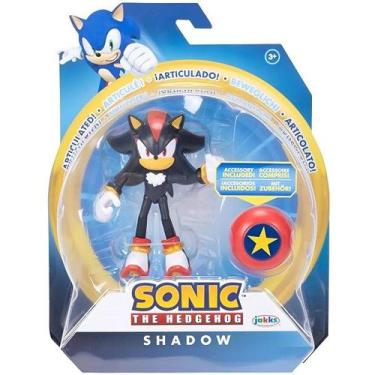 Imagem de Boneco 10CM Shadow com Mola Vermelha Sonic SUNNY