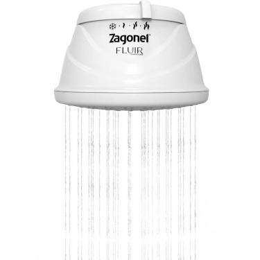 Imagem de Ducha Fluir Com 4 Temperaturas 5500 Watts 110 Volts Branco - DRFRAT55127BR01 - ZAGONEL