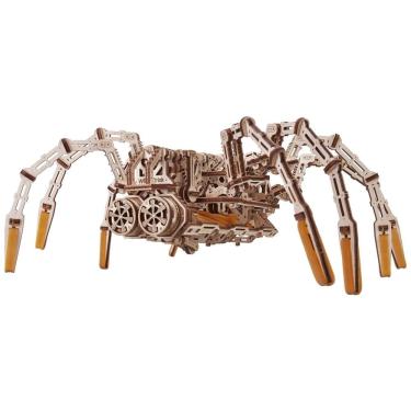 Imagem de Quebra Cabeças 3D Aranha Mecânica para Crianças e Adultos, 245 Peças, WOOD TRICK 501920, Marrom