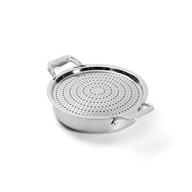 Imagem de All-Clad D5 Sauteuse de aço inoxidável escovado de 5 camadas com tampa e protetor contra tensão e respingos, 4 litros, seguro para indução, forno e grelha até 315 °C, utensílios de cozinha, utensílios