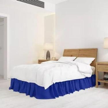 Imagem de Saia Cama Box Casal Padrão e Queen Ajustável Envio Imediato Decoração 