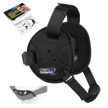 Imagem de Trymaker Capacete de luta livre, equipamento de cabeça para jovens com bojo e almofada de queixo, protetor de ouvido de camada dupla para MMA, BJJ (para cabeça abaixo de 53 cm)