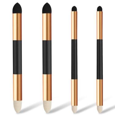 Imagem de 4 peças de caneta esponja de mistura de artista, 2 tamanhos, caneta de mistura de duas cabeças, caneta de esboço, pincel, esponja, desenho, arte, liquidificador, desenho, liquidificador, para escola