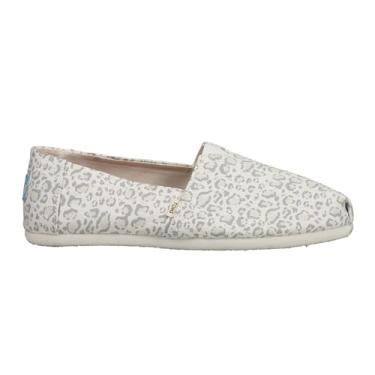 Imagem de TOMS - Espadrille Belmont feminino, Estampa de lince branco, 6.5