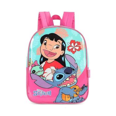 Imagem de Mochila de Costas Luxcel Lilo e Stitch Pink
