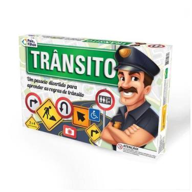 Imagem de Jogo de Tabuleiro Trânsito Para Crianças a Partir de 6 anos Estratégic
