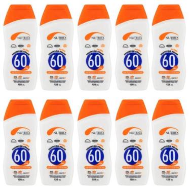 Imagem de Kit 10 Protetor Solar Fator 60FPS Profissional 120ML Nutriex