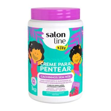Imagem de Creme Para Pentear Kids Cachinhos Sem Nós 1kg - Salon Line