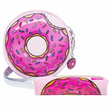Imagem de Kit Infantil Bolsa e Estojo Donuts, Magicc Bolsas