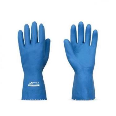Imagem de Luva látex verniz silver slim volk azul - ca 37277 - gg