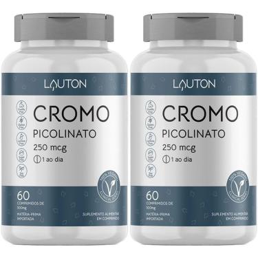 Imagem de Kit 2X Cromo Picolinato - 60 Comprimidos - Lauton Nutrition-Masculino