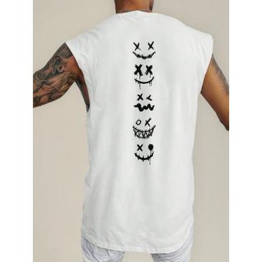 Imagem de Regata Masculina Academia Estilo Verão Praia Summer Blusa 47 Algodao E