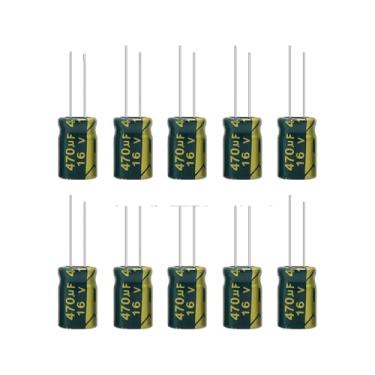 Imagem de Kit de capacitor eletrolítico de alumínio baixo de alta frequência 925pcs 36Values 1uF 4.7uF 10uF 22uF 47uF 100uF 220uF 330uF 470uF