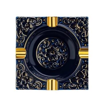 Imagem de Cinzeiro de charuto criativo luxo artesanato artesanato cinzeiro armazenamento cinzeiro sala de estar osso China cinzeiro decoração casa acessórios